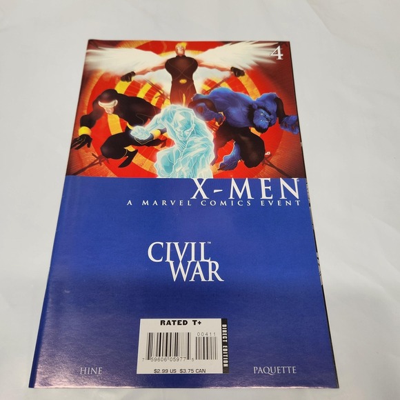 Marvel Comics X-Men Civil War #1-4 2006 Comic Book Lot - Picture 4 of 5